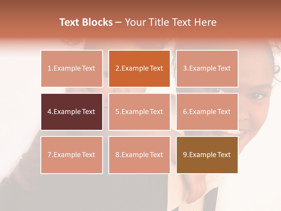 Working Family - Mother And Daughter Team, Full Profile PowerPoint Template