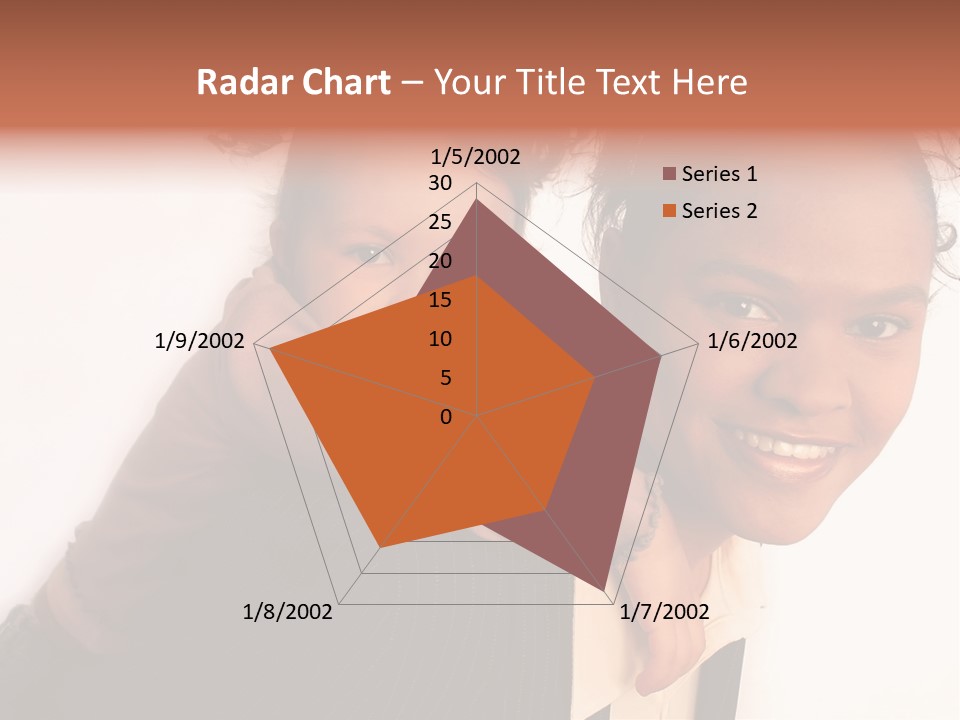 Working Family - Mother And Daughter Team, Full Profile PowerPoint Template