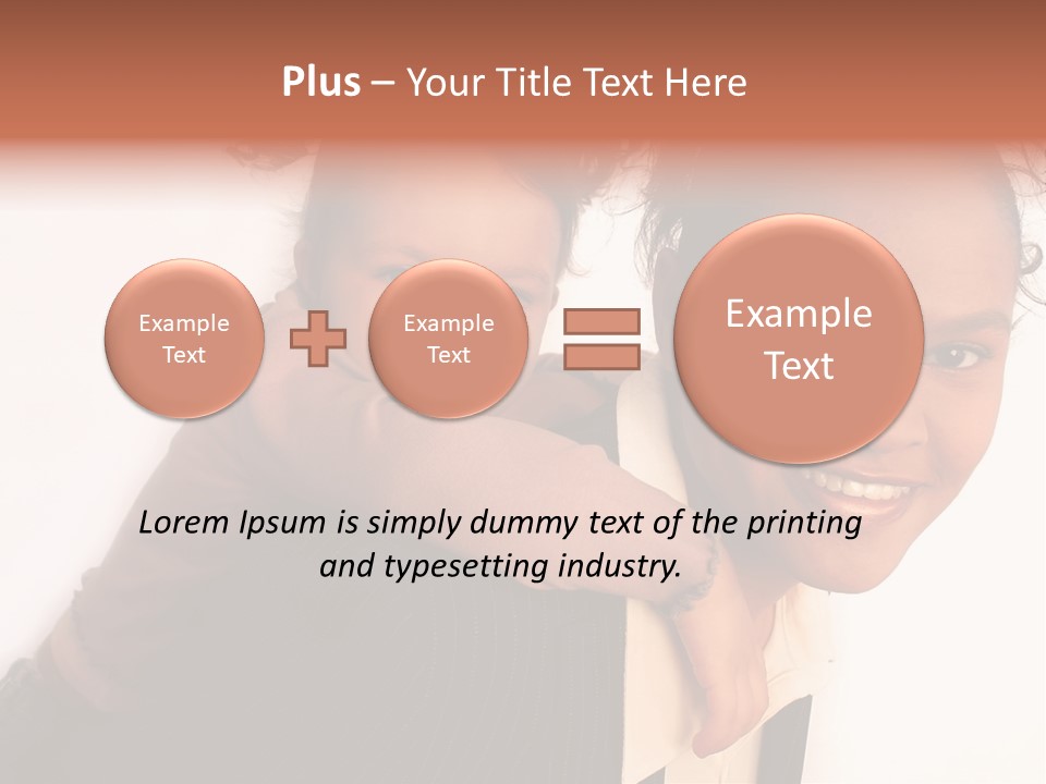 Working Family - Mother And Daughter Team, Full Profile PowerPoint Template