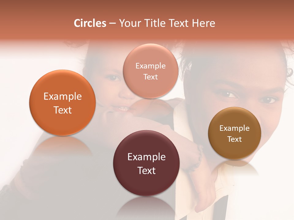 Working Family - Mother And Daughter Team, Full Profile PowerPoint Template