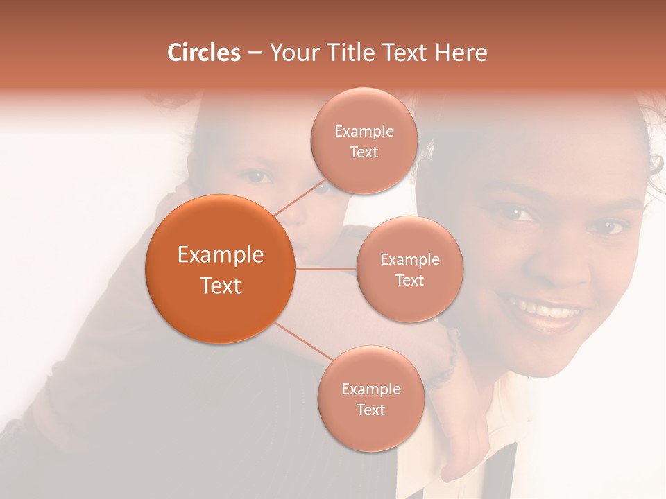 Working Family - Mother And Daughter Team, Full Profile PowerPoint Template