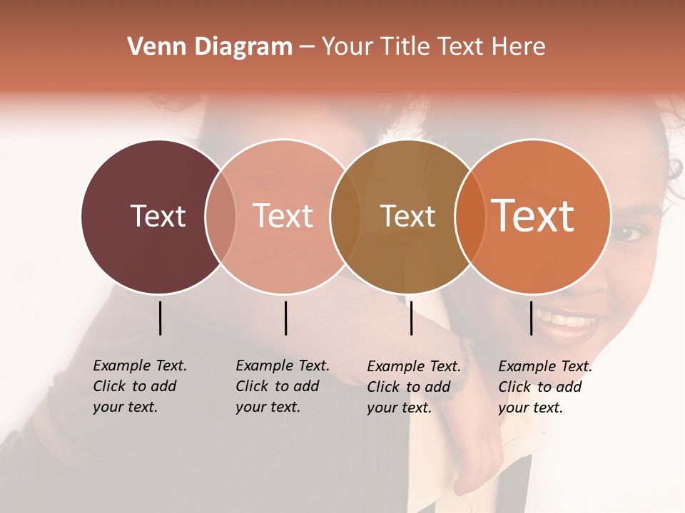 Working Family - Mother And Daughter Team, Full Profile PowerPoint Template