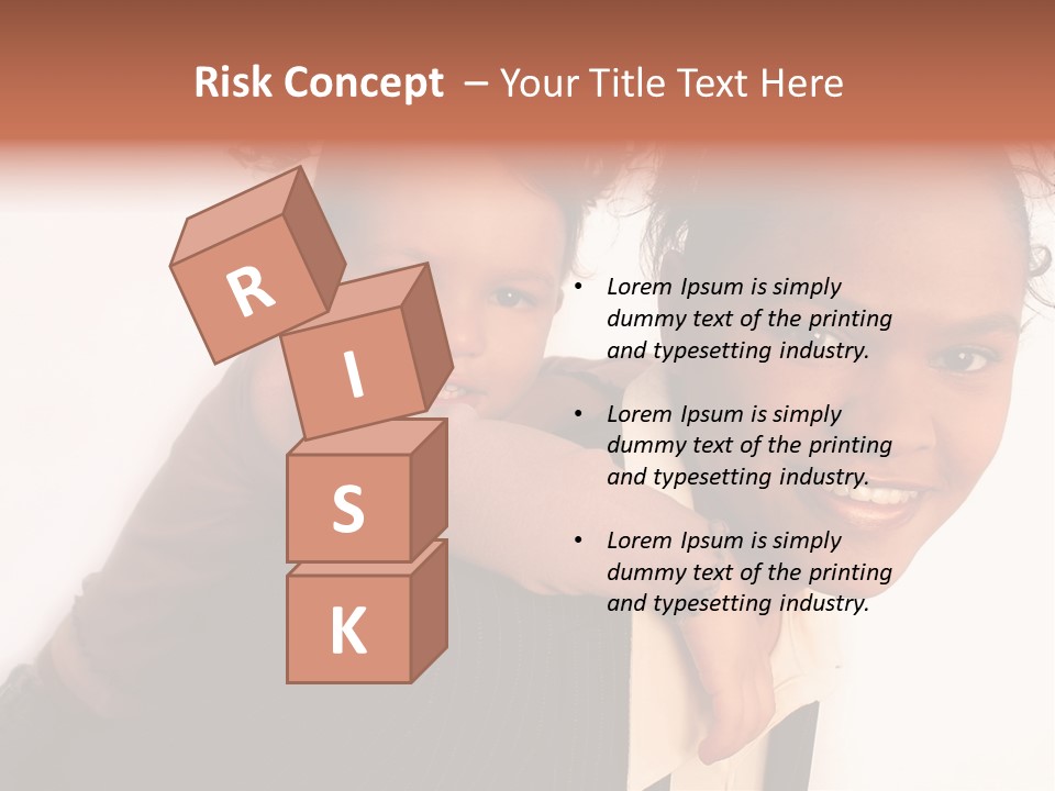 Working Family - Mother And Daughter Team, Full Profile PowerPoint Template