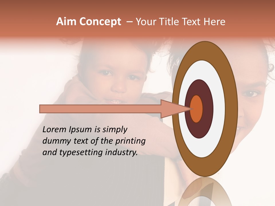 Working Family - Mother And Daughter Team, Full Profile PowerPoint Template