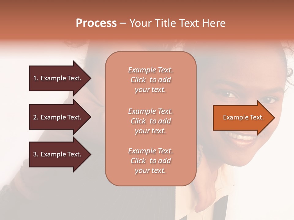 Working Family - Mother And Daughter Team, Full Profile PowerPoint Template