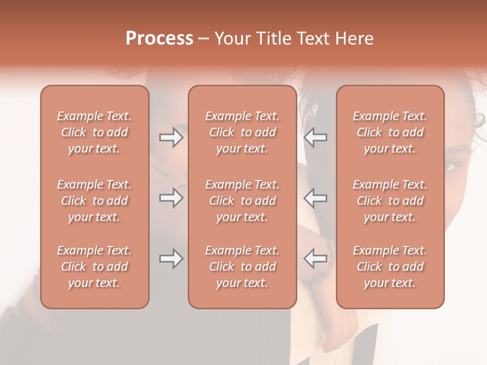 Working Family - Mother And Daughter Team, Full Profile PowerPoint Template