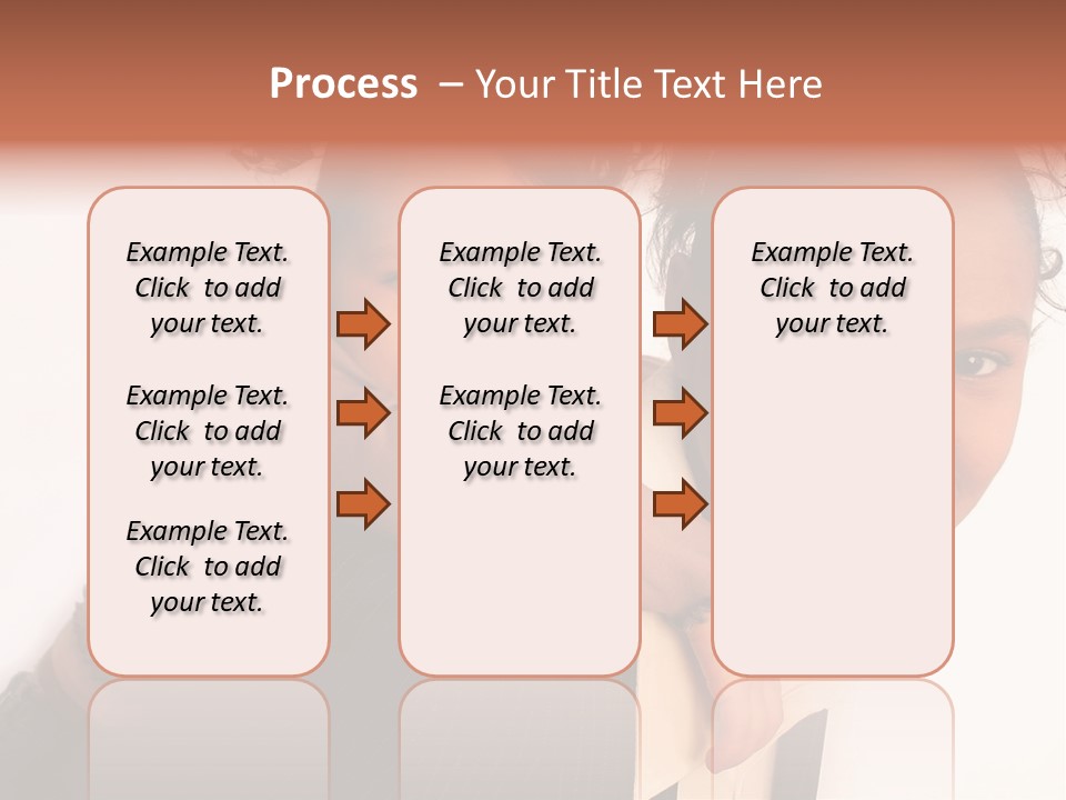 Working Family - Mother And Daughter Team, Full Profile PowerPoint Template