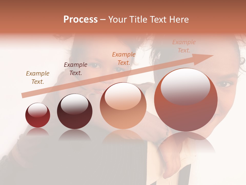 Working Family - Mother And Daughter Team, Full Profile PowerPoint Template