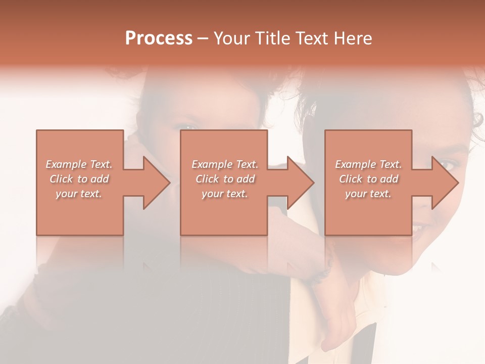 Working Family - Mother And Daughter Team, Full Profile PowerPoint Template