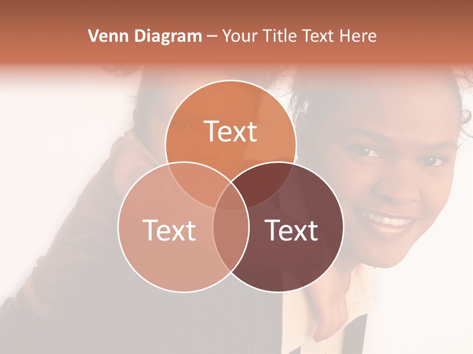 Working Family - Mother And Daughter Team, Full Profile PowerPoint Template