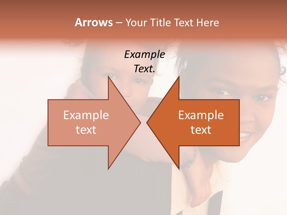 Working Family - Mother And Daughter Team, Full Profile PowerPoint Template