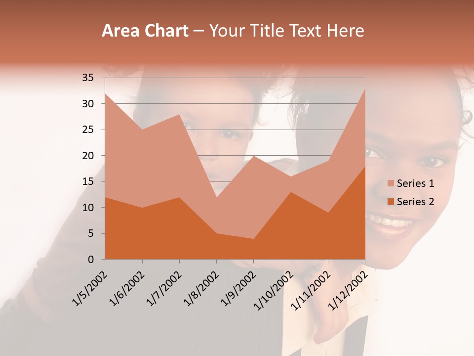 Working Family - Mother And Daughter Team, Full Profile PowerPoint Template