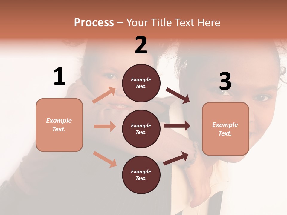 Working Family - Mother And Daughter Team, Full Profile PowerPoint Template