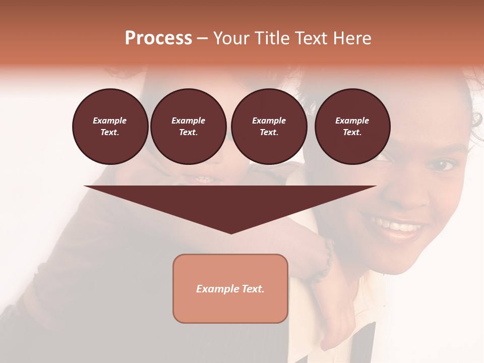 Working Family - Mother And Daughter Team, Full Profile PowerPoint Template