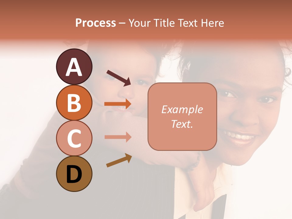 Working Family - Mother And Daughter Team, Full Profile PowerPoint Template