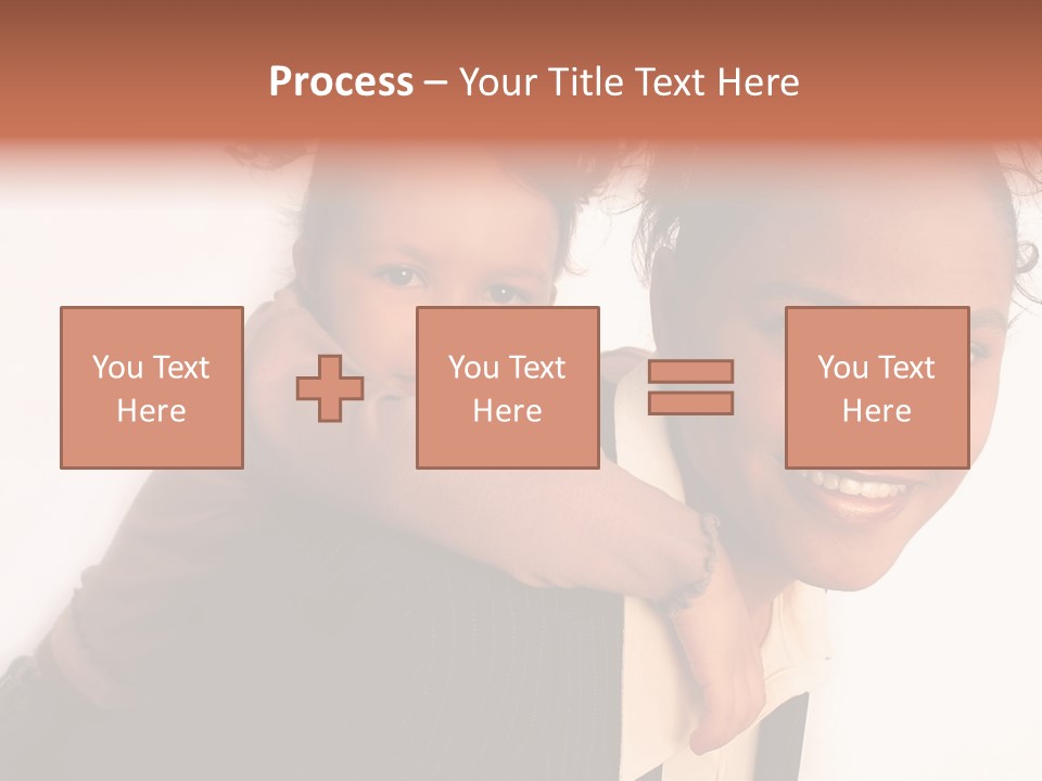 Working Family - Mother And Daughter Team, Full Profile PowerPoint Template