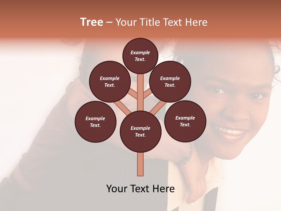 Working Family - Mother And Daughter Team, Full Profile PowerPoint Template