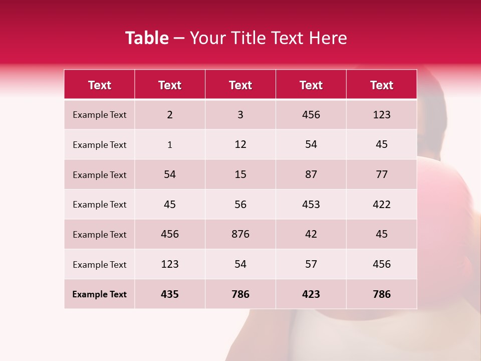 Sexy Boxer Girl With Pink Gloves PowerPoint Template