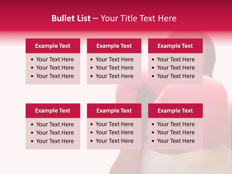 Sexy Boxer Girl With Pink Gloves PowerPoint Template