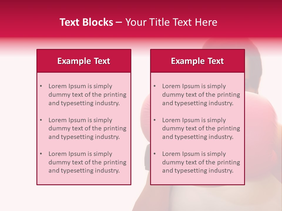 Sexy Boxer Girl With Pink Gloves PowerPoint Template