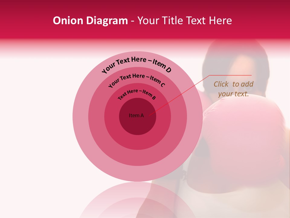 Sexy Boxer Girl With Pink Gloves PowerPoint Template