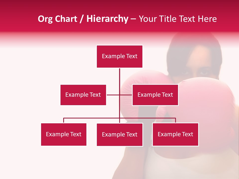 Sexy Boxer Girl With Pink Gloves PowerPoint Template