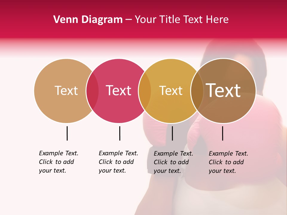 Sexy Boxer Girl With Pink Gloves PowerPoint Template