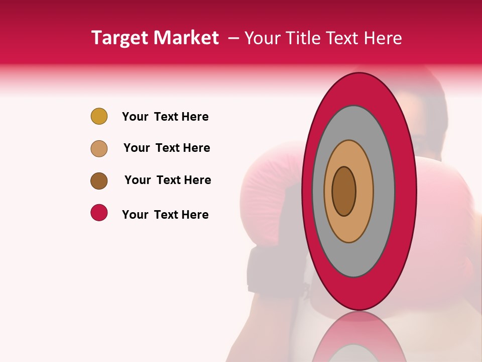 Sexy Boxer Girl With Pink Gloves PowerPoint Template