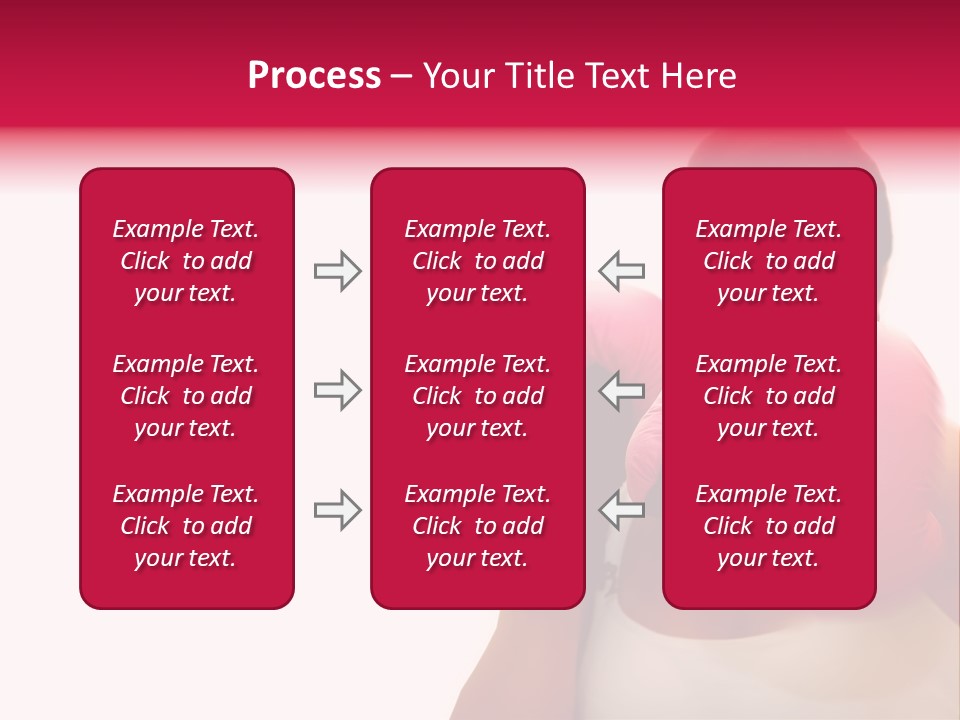 Sexy Boxer Girl With Pink Gloves PowerPoint Template