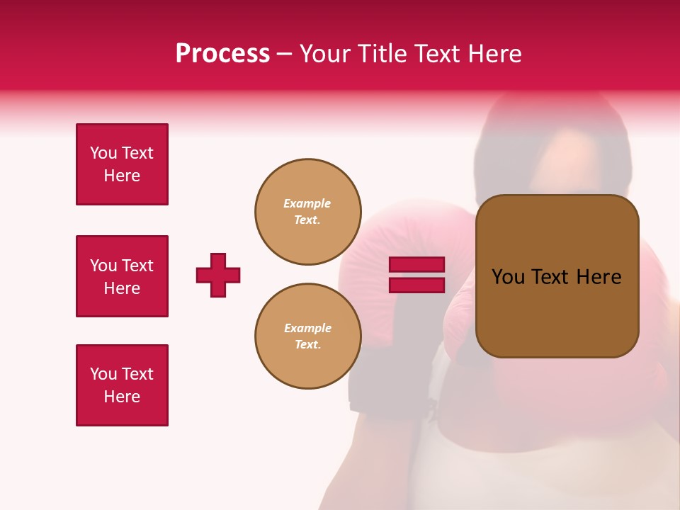 Sexy Boxer Girl With Pink Gloves PowerPoint Template