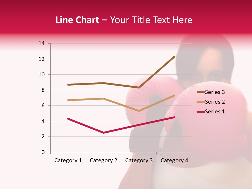 Sexy Boxer Girl With Pink Gloves PowerPoint Template