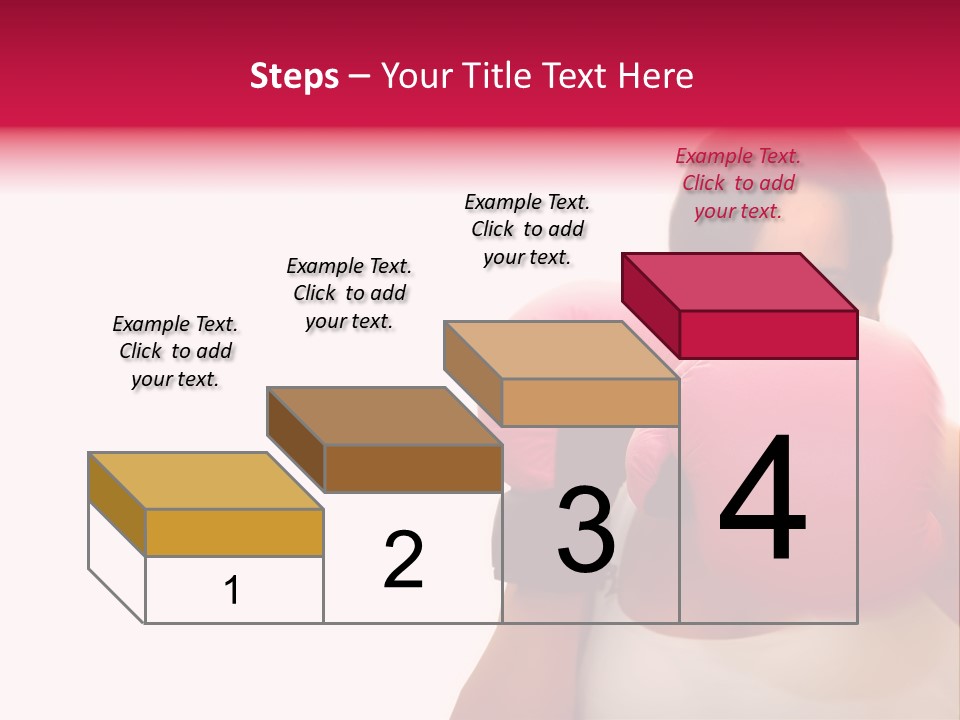 Sexy Boxer Girl With Pink Gloves PowerPoint Template