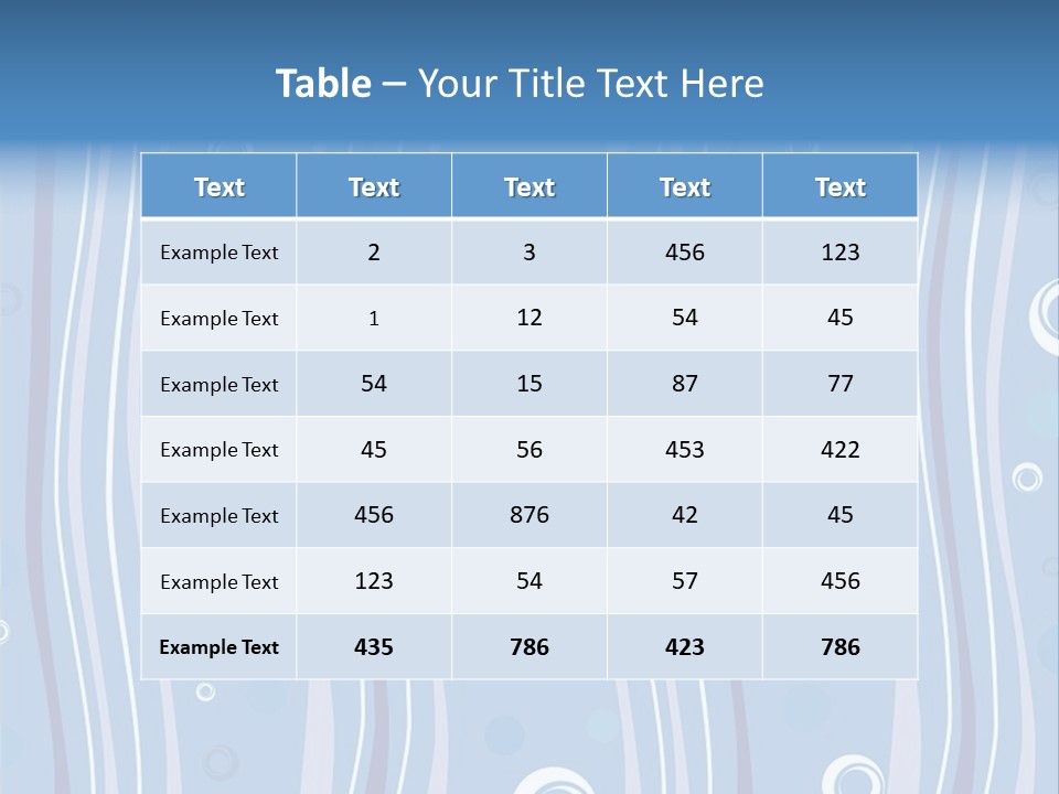 Light Water Design.vector. Stock Vector Illustration: PowerPoint Template