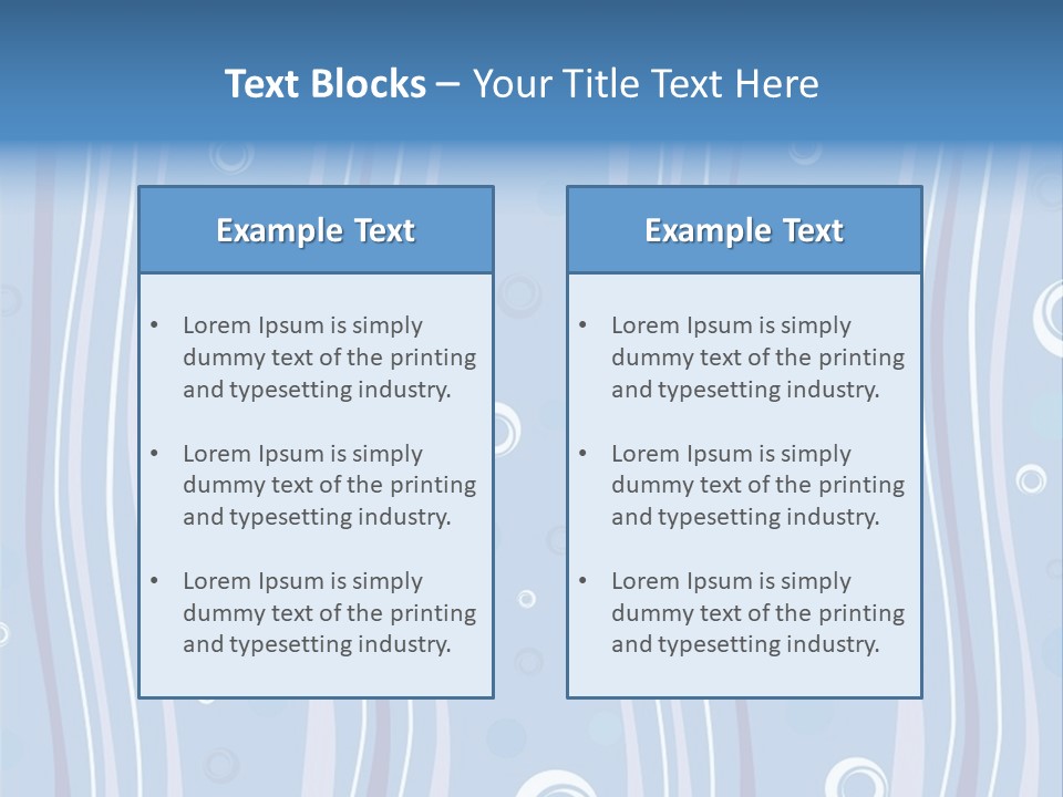 Light Water Design.vector. Stock Vector Illustration: PowerPoint Template