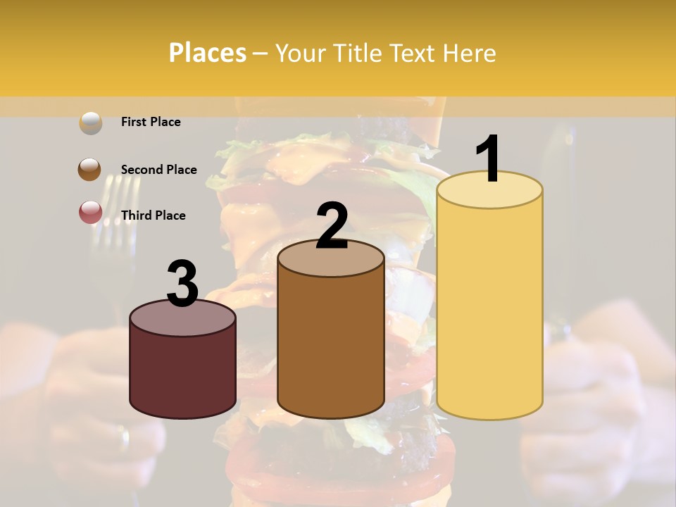 A Burger Containing 12 Individual Patties. PowerPoint Template