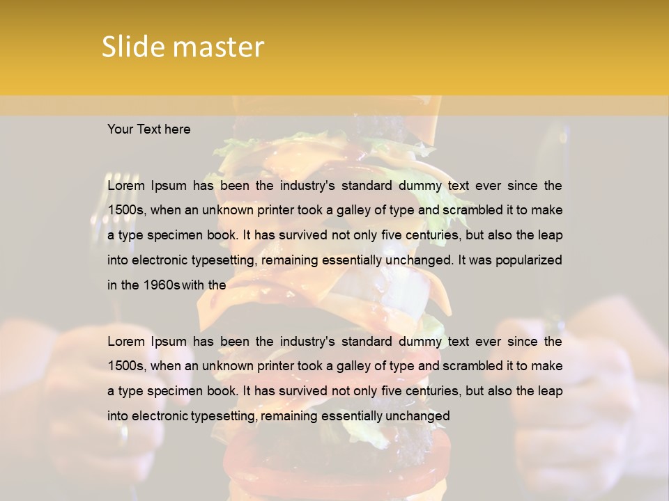 A Burger Containing 12 Individual Patties. PowerPoint Template