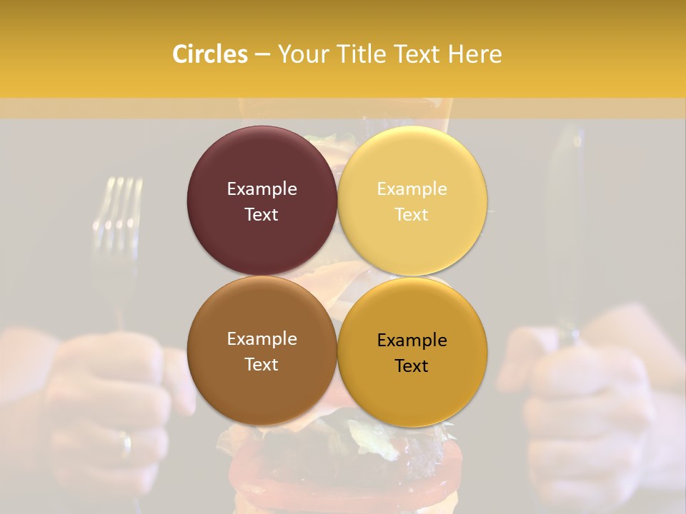 A Burger Containing 12 Individual Patties. PowerPoint Template