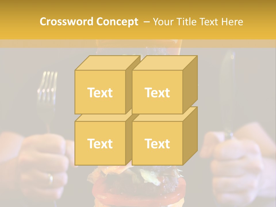 A Burger Containing 12 Individual Patties. PowerPoint Template