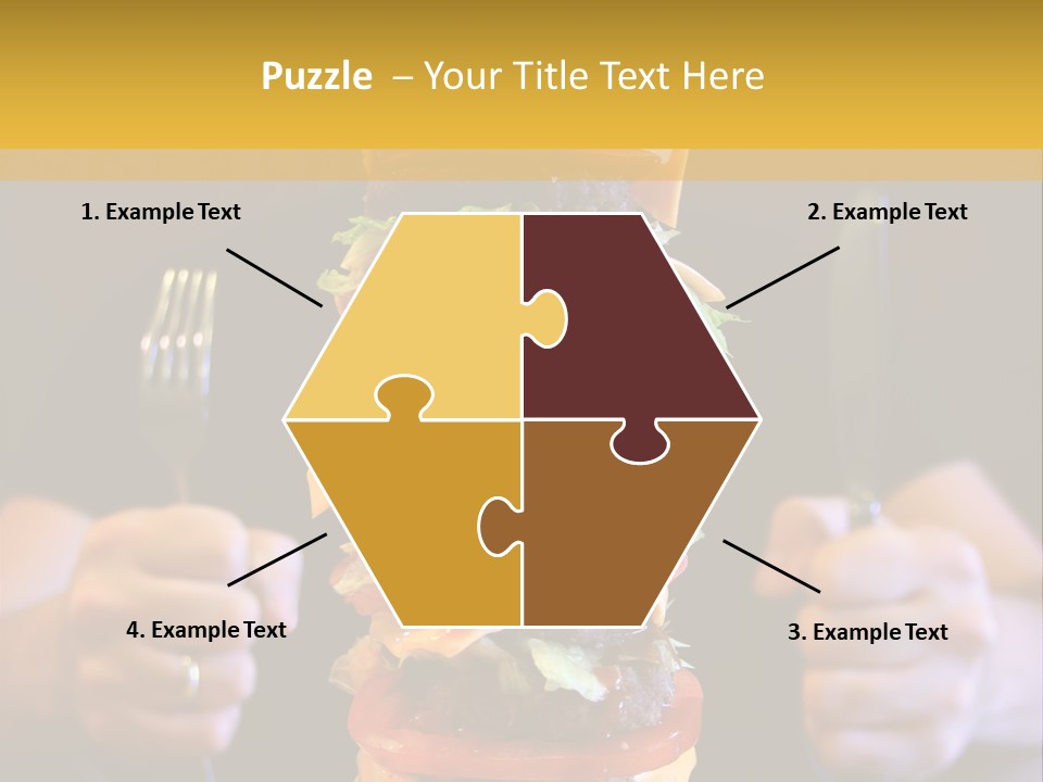 A Burger Containing 12 Individual Patties. PowerPoint Template