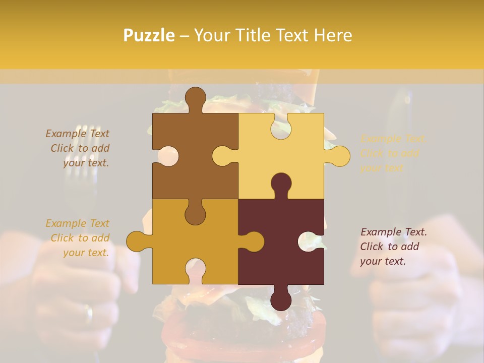 A Burger Containing 12 Individual Patties. PowerPoint Template