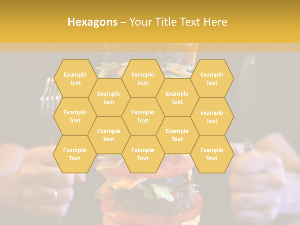 A Burger Containing 12 Individual Patties. PowerPoint Template