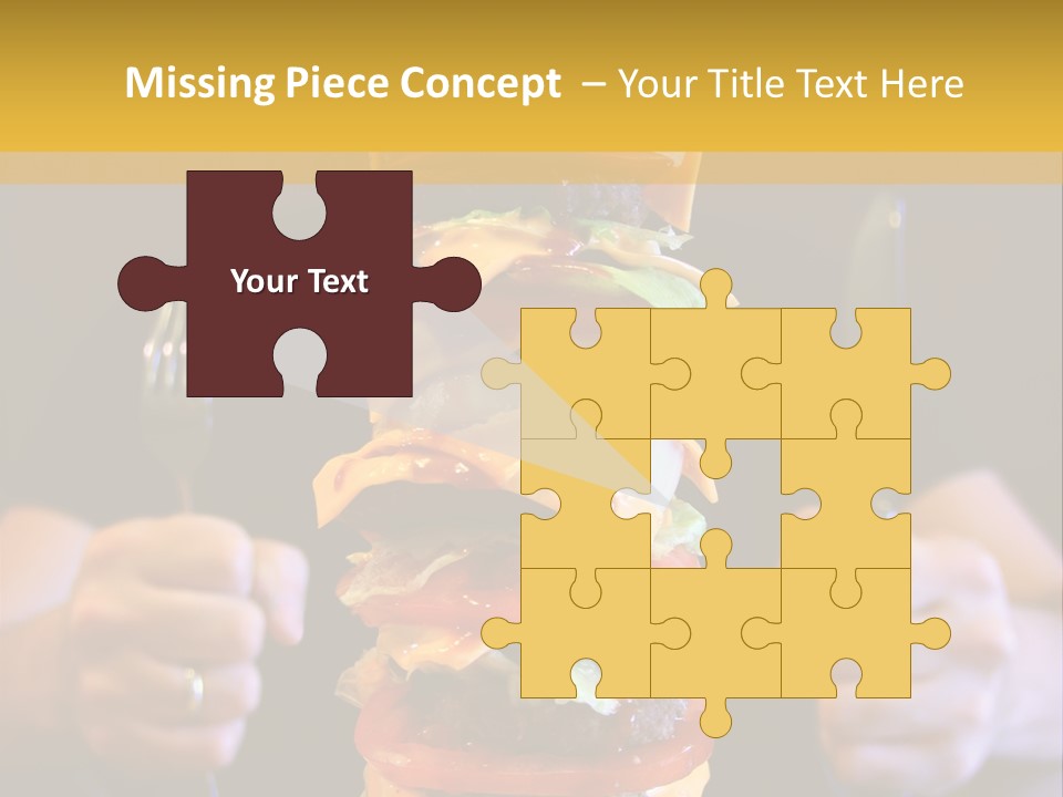 A Burger Containing 12 Individual Patties. PowerPoint Template