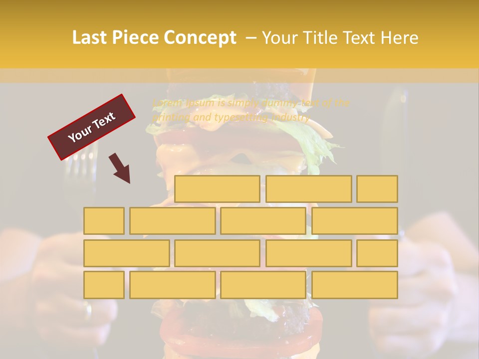 A Burger Containing 12 Individual Patties. PowerPoint Template