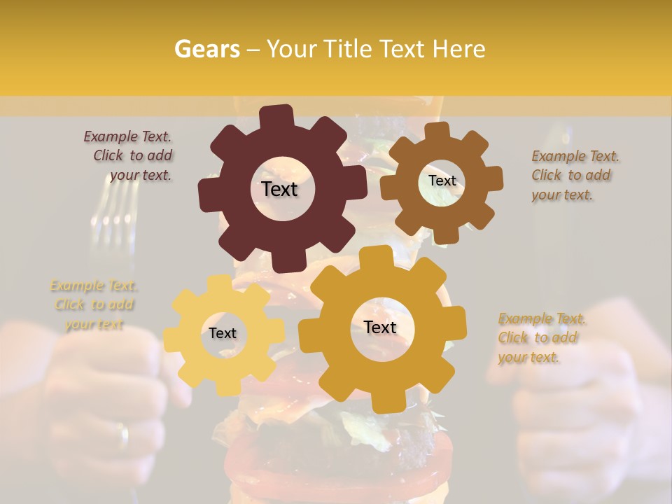 A Burger Containing 12 Individual Patties. PowerPoint Template