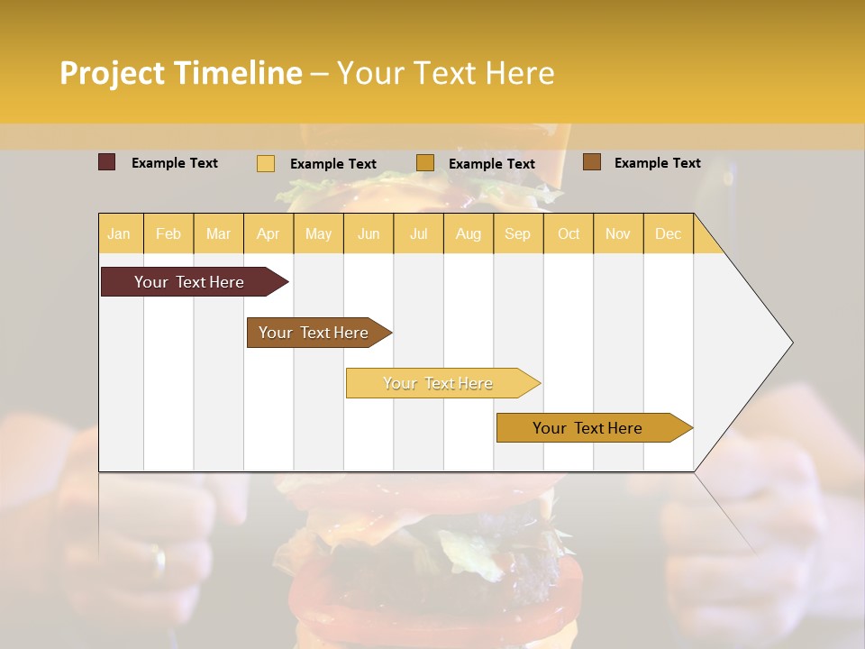 A Burger Containing 12 Individual Patties. PowerPoint Template