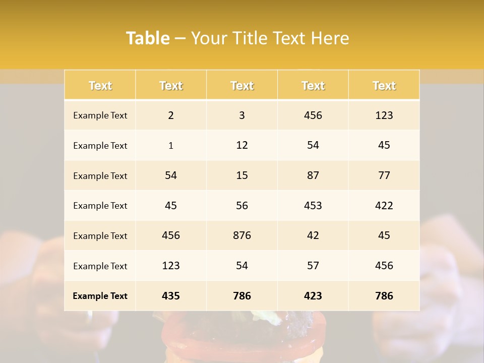 A Burger Containing 12 Individual Patties. PowerPoint Template