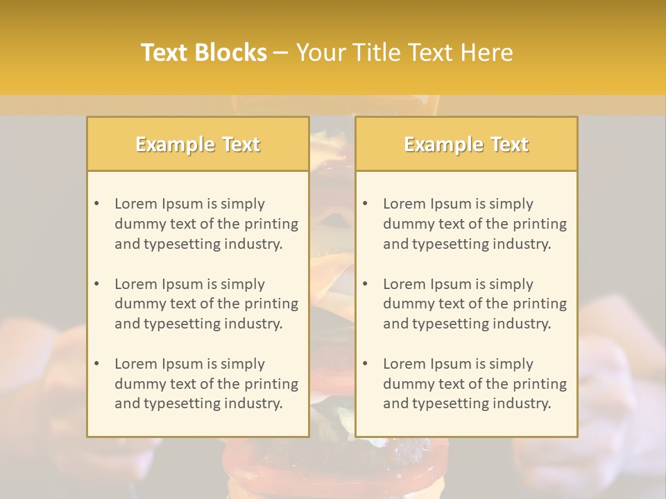 A Burger Containing 12 Individual Patties. PowerPoint Template