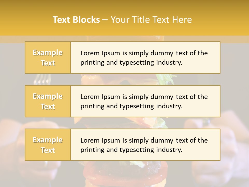 A Burger Containing 12 Individual Patties. PowerPoint Template
