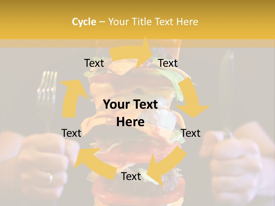 A Burger Containing 12 Individual Patties. PowerPoint Template