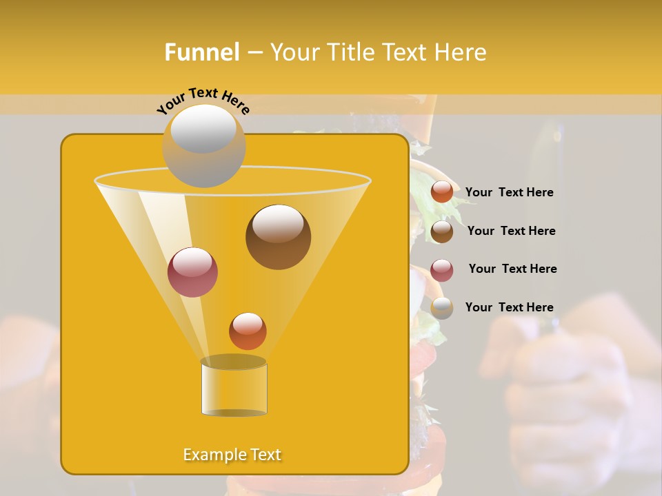A Burger Containing 12 Individual Patties. PowerPoint Template